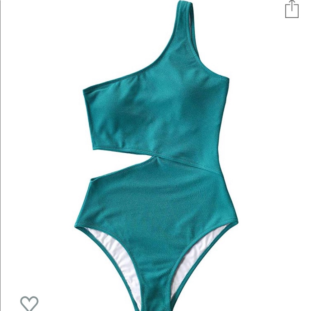 One piece cut out bathing suit